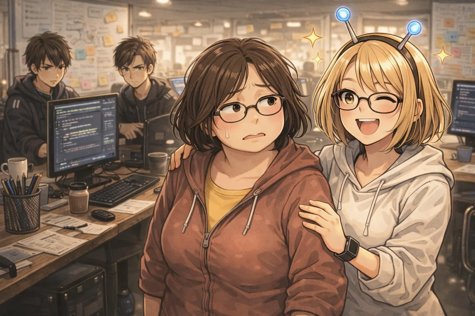 A Background Character Wanders Into the Dev Room — comforted by Gemini